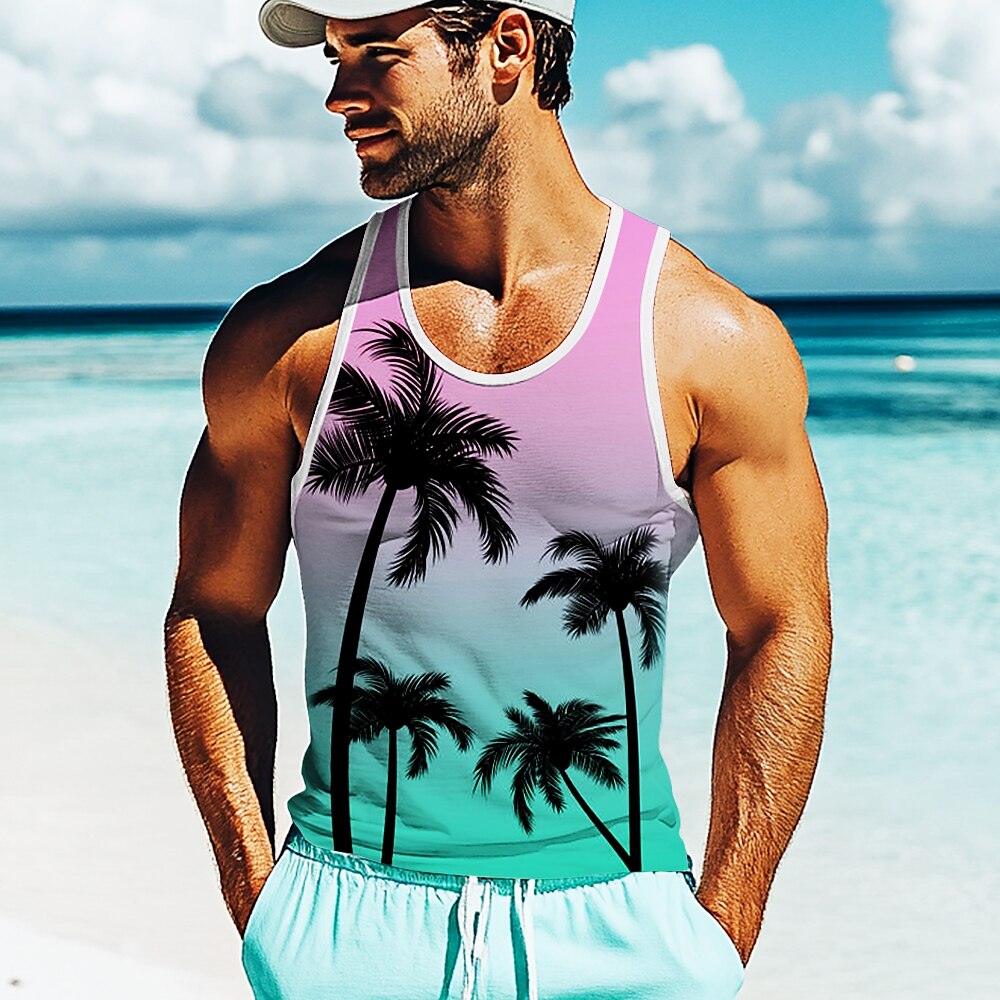 Coconut Palm Sleeveless T-Shirt