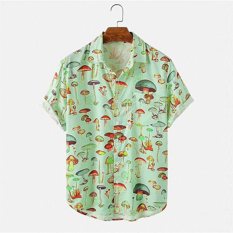 Mushroom Tropical Hawaiian Shirt