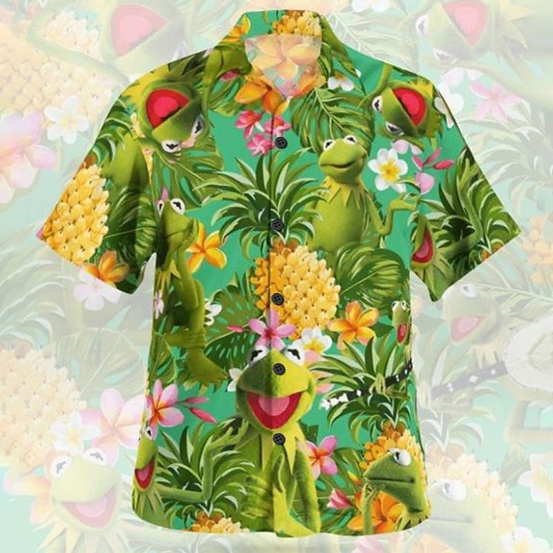 Pineapple Graphic Hawaiian Shirt