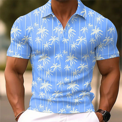 Kentucky Derby Palm Tree Polo Shirt