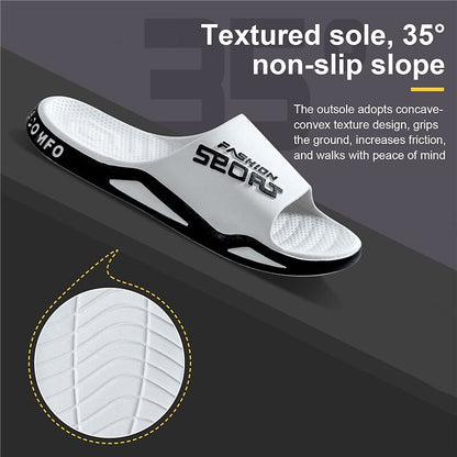 Letter Print Sporty Slide Sandals