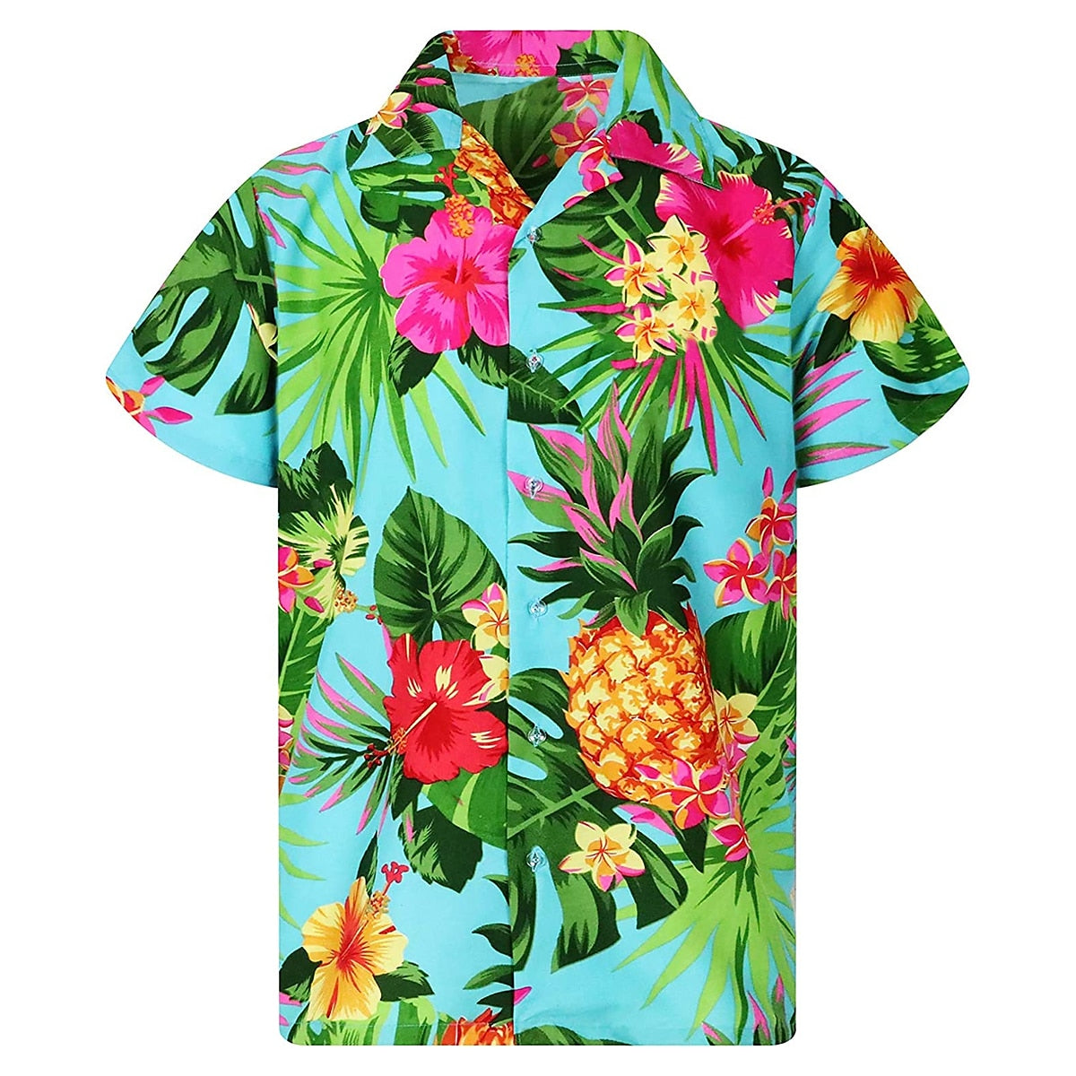 Floral Tropical Flowers Palm Leaf Shirt