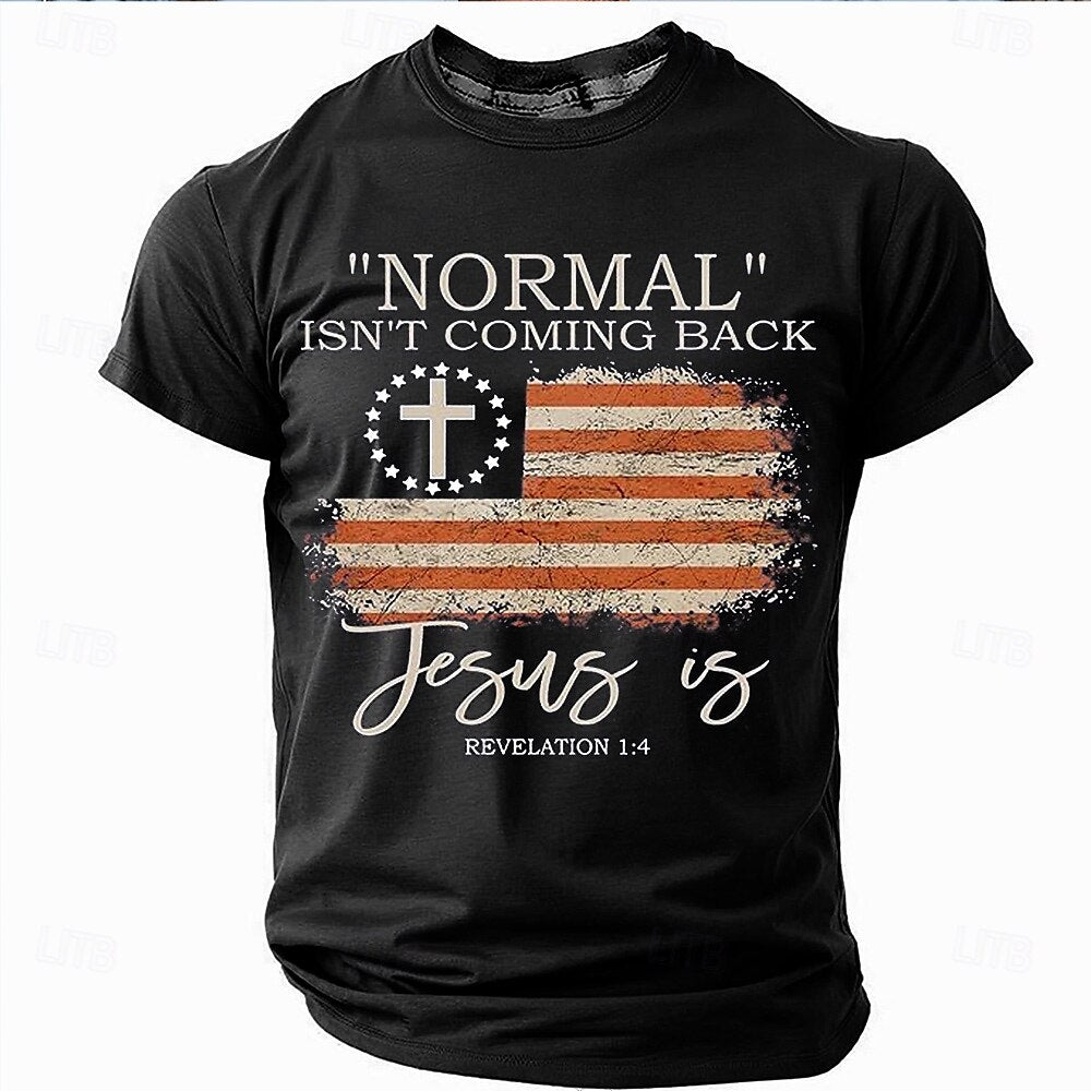 Easter US Flag Jesus T-Shirt