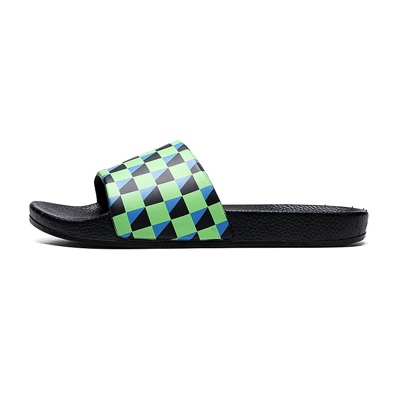 Vibrant Geometric Slide Sandals
