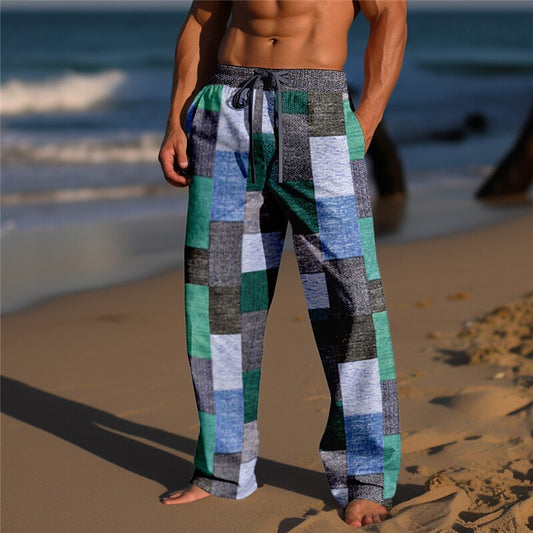 Summer Beach Drawstring Trousers Pants