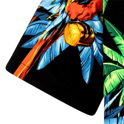 Tropical Palm Parrot Shirt