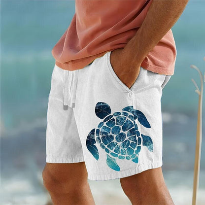 Bañador tipo pantalón corto con diseño de tortuga