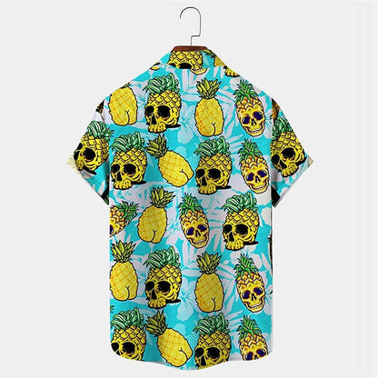 Skull Pineapple Aloha Shirt