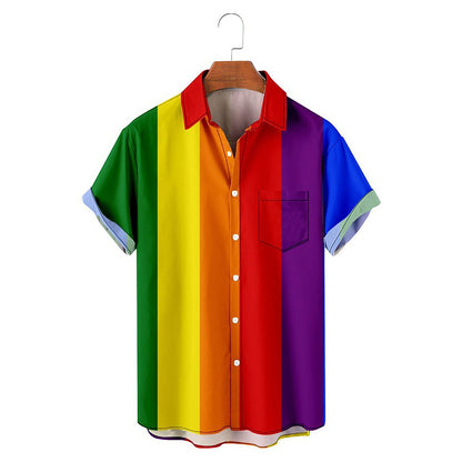 Tropical Fashion Rainbow Shirt