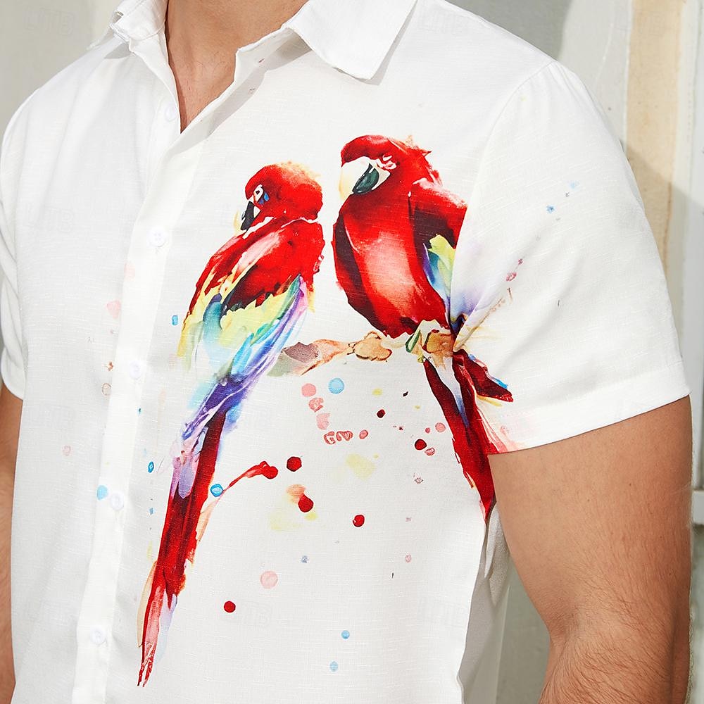 Parrot Aloha Hawaiian Shirt