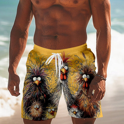 Animal Chick Swimming Trunks Board Shorts