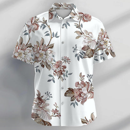 Rose Floral Tropical Flowers Shirt