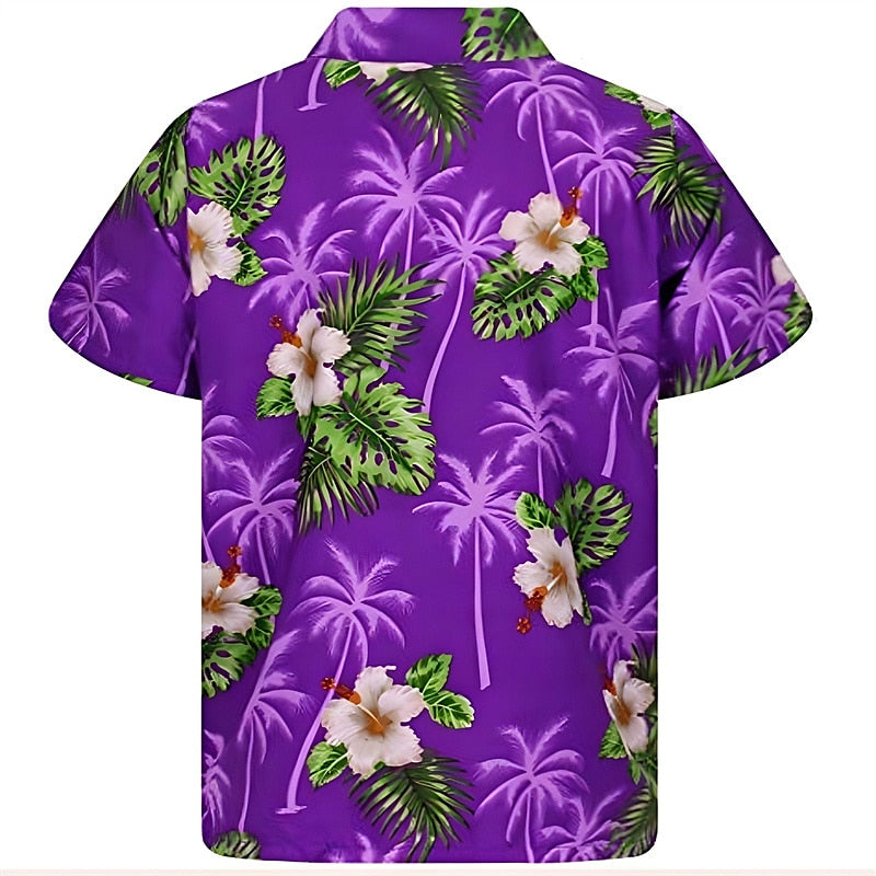 Floral Graphic Hawaiian Shirt