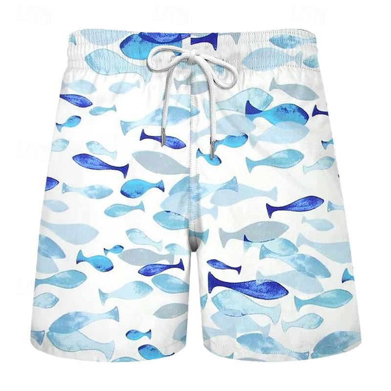 Graphic Prints Octopus Swimming Trunks Board Shorts