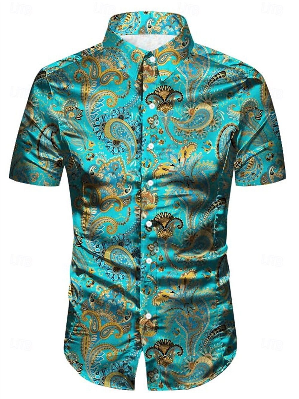 Retro 70s Paisley Aloha Shirt