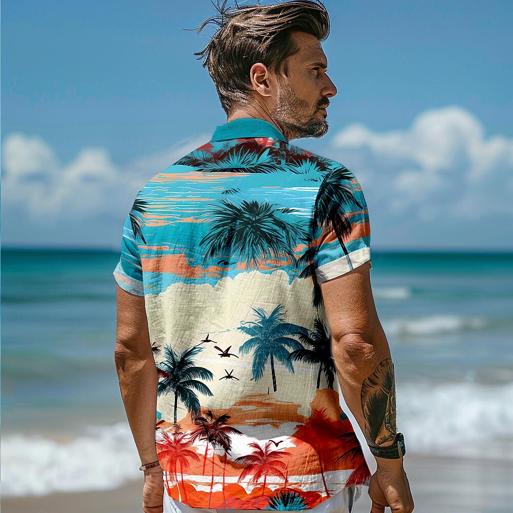 Tropical Coconut Tree Beachwear Shirt