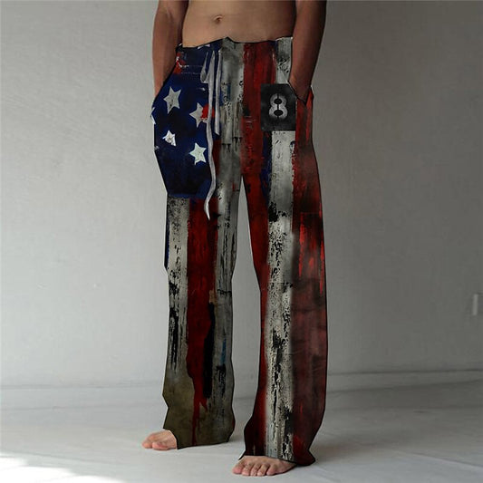 American Flag Trousers Pants