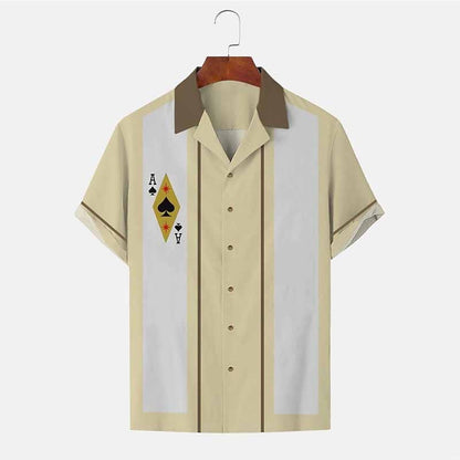 Striped Poker Bowling Shirt