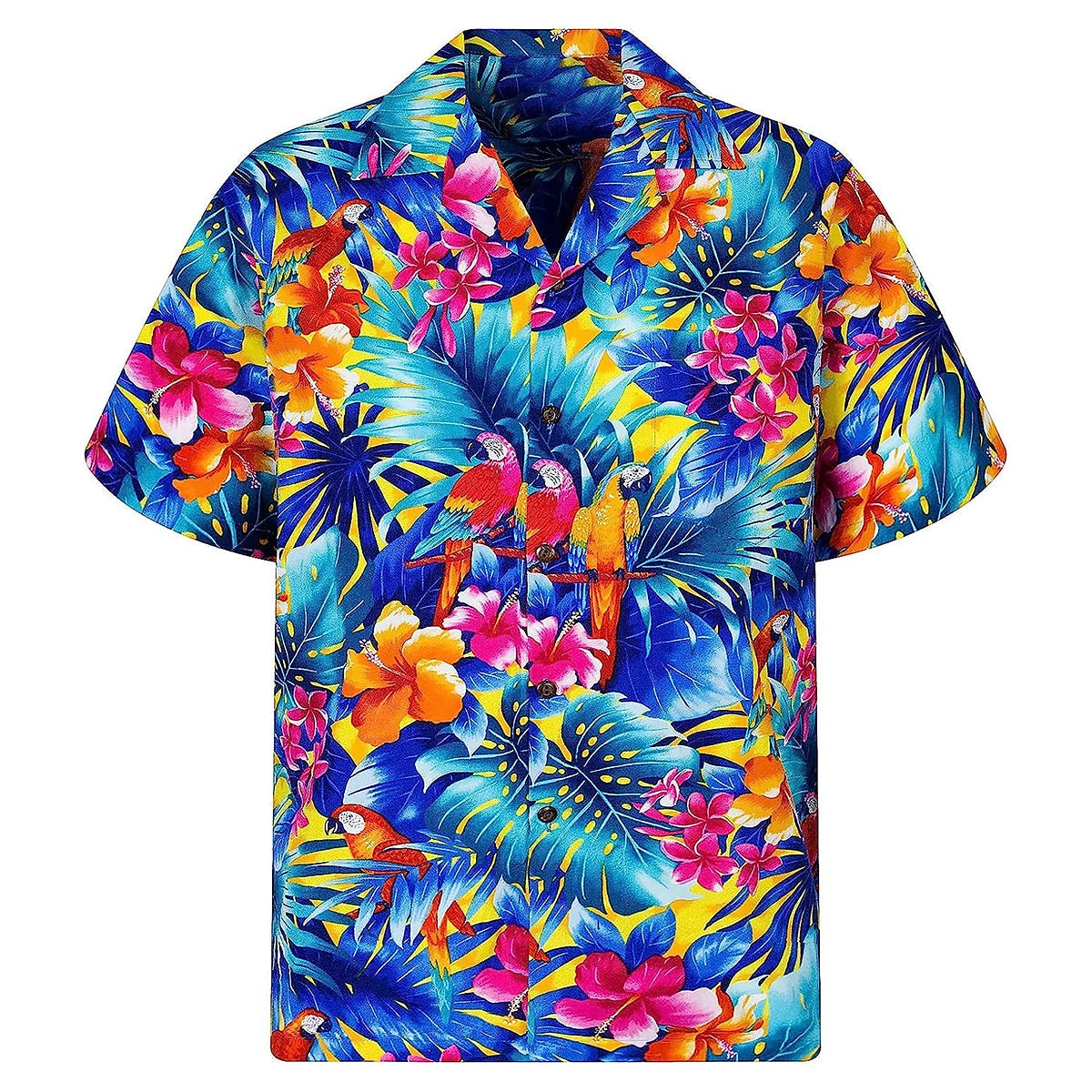 Floral Tropical Flowers Palm Leaf Shirt