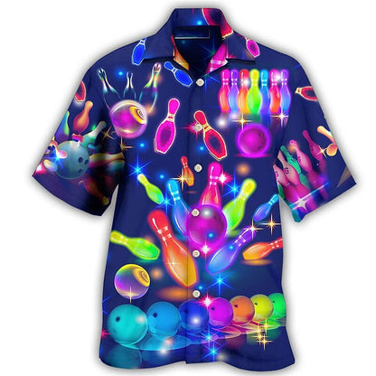 Tropical Fashion Hawaiian Bowling Ball Shirt