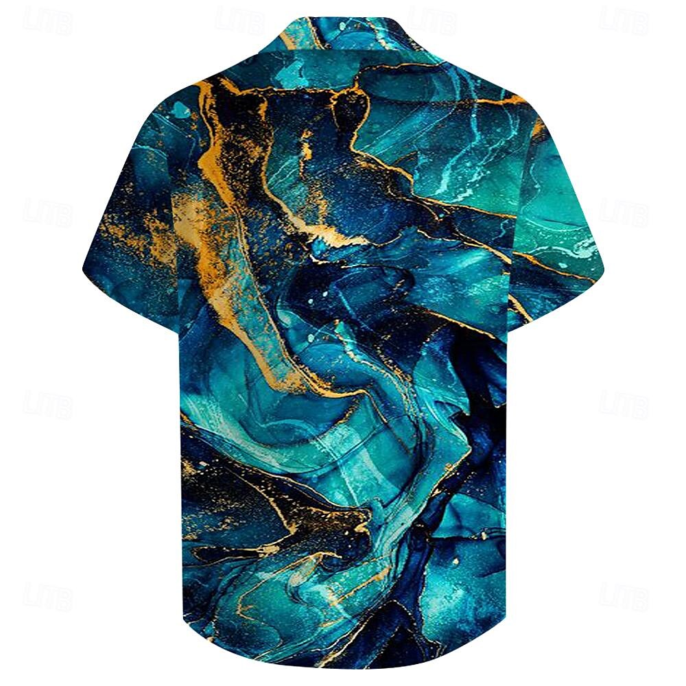 Abstract Casual Marble Shirt