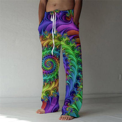 3D Colorful Printed Trousers Pants