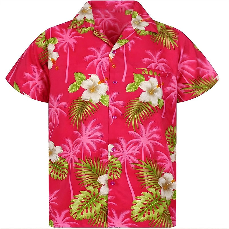 Floral Graphic Hawaiian Shirt