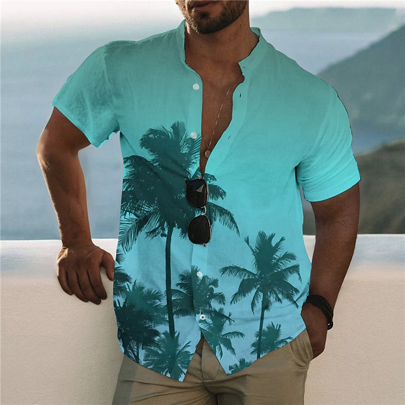 Gradient Coconut Hawaiian Shirt