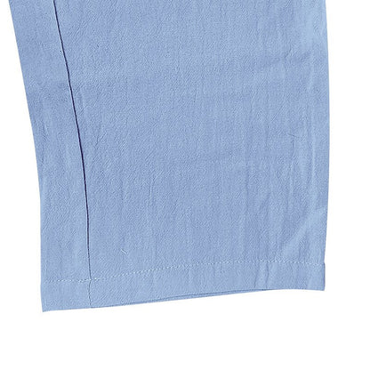 Linen Cargo Straight-Leg Pants