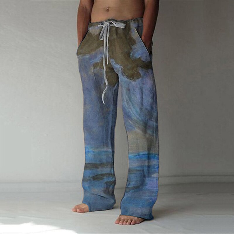 Pantalones holgados de verano para playa