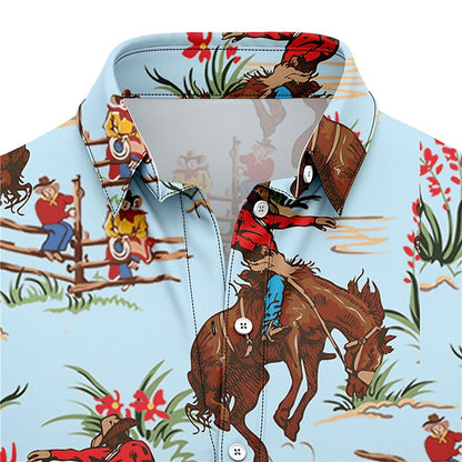 Camisa vaquera Camisa hawaiana de verano Camisa Aloha Camisa de manga corta