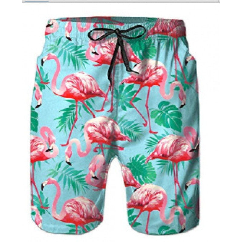 Graphic Prints Swimming Trunks Board Shorts