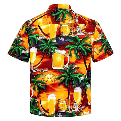 Coconut Tree Beer Aloha Shirt