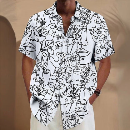 Floral Face Print Shirt