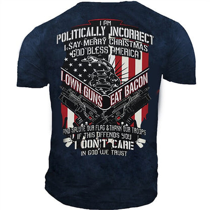 Patriotic Flag Graphic T-Shirt