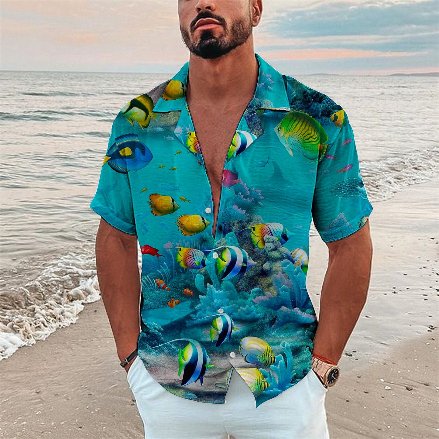 Tropical Fish Hawaiian Shirt