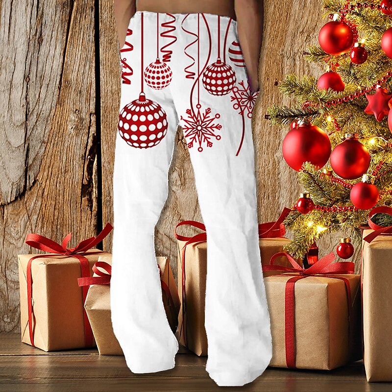 Pantalones con faroles navideños