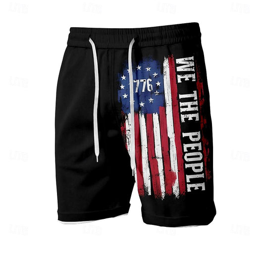 American Flag Design Shorts