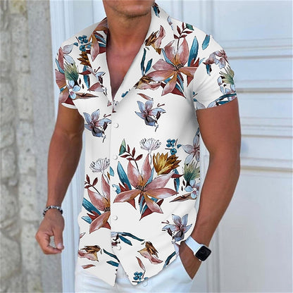 Floral Hawaiian Aloha Turndown Shirt