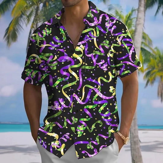 Mardi Gras Ribbon Carnival Shirt