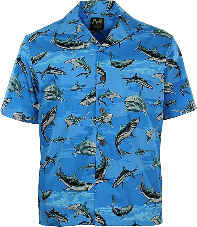 Shark Tropical Camp Collar Shirt