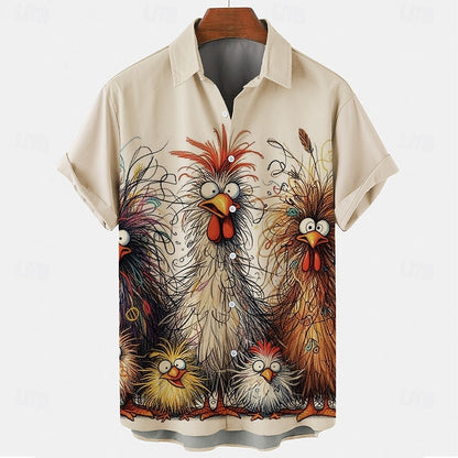 Fashion Chicken Casual Shirt