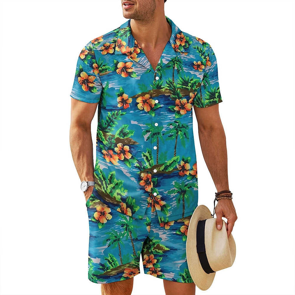 Floral 2-Piece Summer Shirt Set