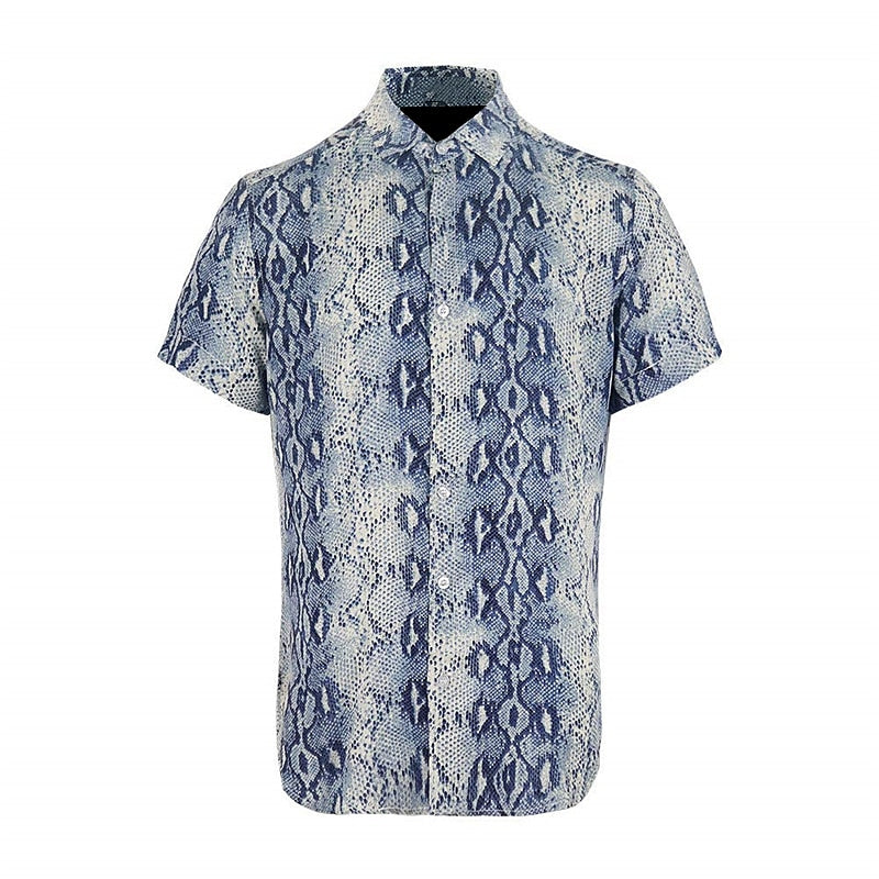 Western Snake Skin Pattern Shirt