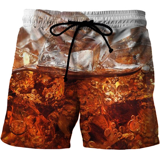 Graphic Prints Beer Swimming Trunks Board Shorts