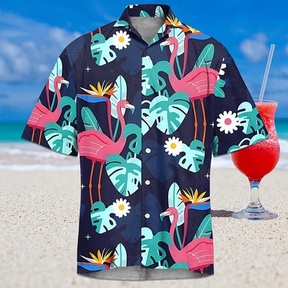 Flamingo Tropical Hawaiian Shirt