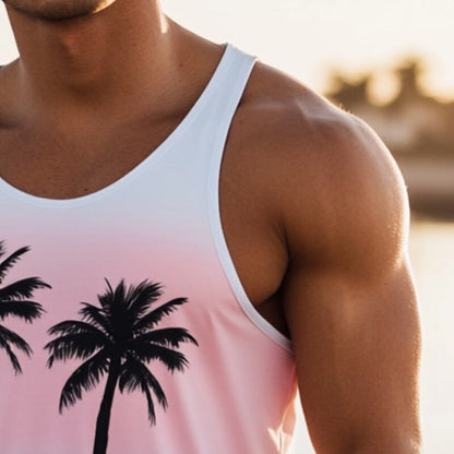 Coconut Tree Sleeveless Tank Top