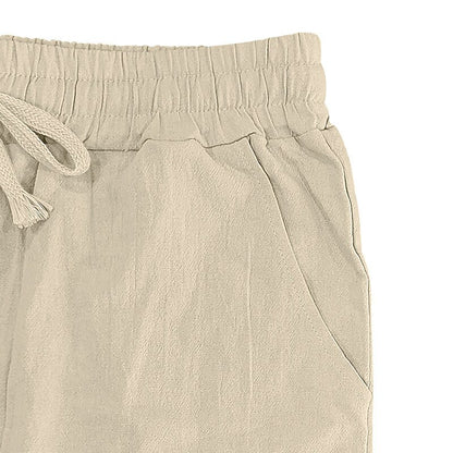 Coconut Tree Linen Baggy Pants