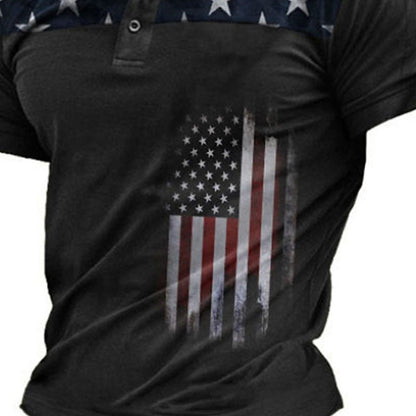 Patriotic Flag Polo Shirt