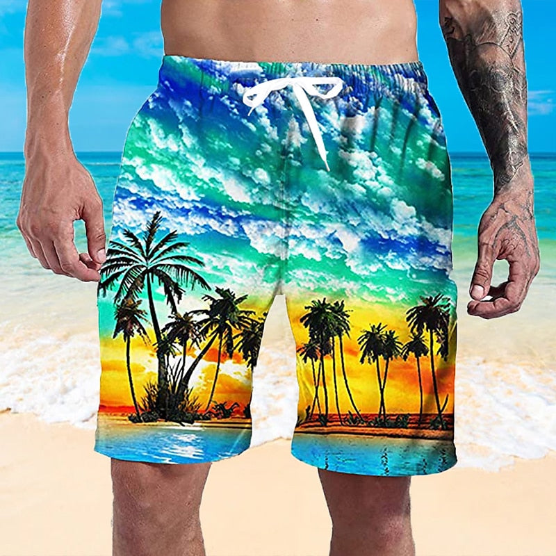 Hawaiian Swimming Trunks Board Shorts